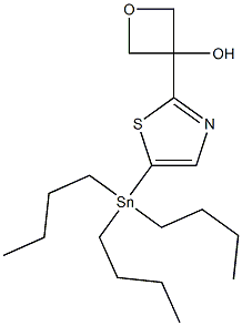 3-(5-(Tributylstannyl)thiazol-2-yl)oxetan-3-ol Struktur