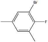 6-Bromo-2,4-dimethyl-1-fluorobenzene Struktur