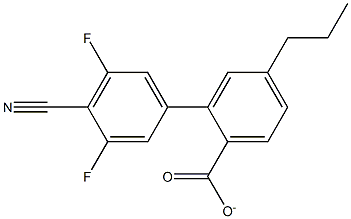 3,5-Difluoro -4-cyanophenyl-4'-propylbenzoate Struktur