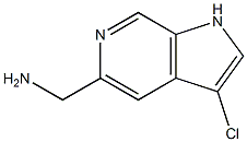 (3-chloro-1H-pyrrolo[2,3-c]pyridin-5-yl)methanamine Struktur