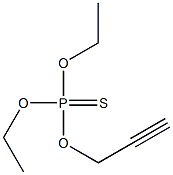 O,O-diethyl O-prop-2-ynyl phosphorothioate Struktur