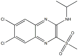 6,7-dichloro-N-isopropyl-3-(methylsulfonyl)quinoxalin-2-amine Struktur