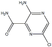 3-Amino-6-chloro-pyrazine-2-carboxylic acid amide Struktur