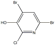 4,6-Dibromo-2-chloro-3-hydroxypyridine Struktur