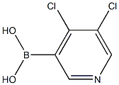 4,5-Dichloropyridine-3-boronic acid Struktur