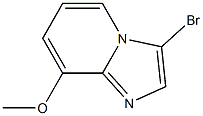 3-bromo-8-methoxyimidazo[1,2-a]pyridine Struktur