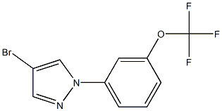 4-bromo-1-(3-(trifluoromethoxy)phenyl)-1H-pyrazole Struktur