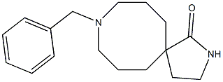 9-benzyl-2,9-diazaspiro[4.7]dodecan-1-one Struktur