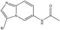 N-(3-bromoimidazo[1,2-a]pyridin-6-yl)acetamide Struktur