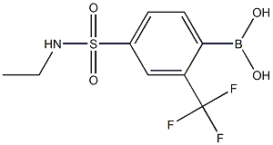 4-(N-Ethylsulfamoyl)-2-trifluoromethylphenylboronic acid Struktur