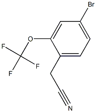 2-(4-bromo-2-(trifluoromethoxy)phenyl)acetonitrile Struktur