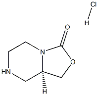 (R)-tetrahydro-1H-oxazolo[3,4-a]pyrazin-3(5H)-one hydrochloride Struktur