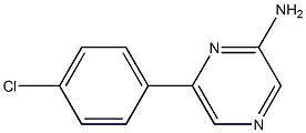 6-(4-chlorophenyl)pyrazin-2-amine Struktur