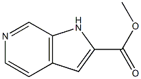 methyl 1H-pyrrolo[2,3-c]pyridine-2-carboxylate Struktur