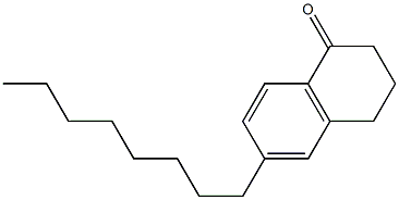 6-octyl-3,4-dihydronaphthalen-1(2H)-one Struktur