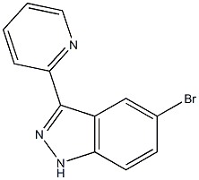 5-bromo-3-pyridin-2-yl-1H-indazole Struktur