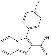 3-(4-chlorophenyl)imidazo[1,2-a]pyridine-2-carboxamide Struktur