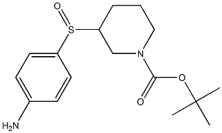 3-(4-Amino-benzenesulfinyl)-piperidine-1-carboxylic acid tert-butyl ester Struktur