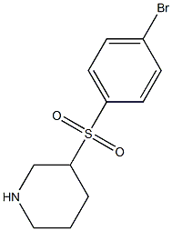 3-(4-Bromo-benzenesulfonyl)-piperidine Struktur