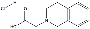 2-(3,4-dihydroisoquinolin-2(1H)-yl)acetic acid hydrochloride Struktur