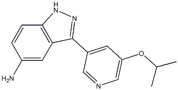 3-(5-isopropoxypyridin-3-yl)-1H-indazol-5-amine Struktur