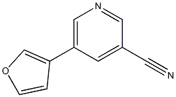 5-(furan-3-yl)pyridine-3-carbonitrile Struktur