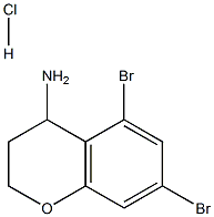 5,7-dibromochroman-4-amine hydrochloride Struktur