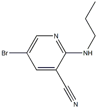 5-bromo-2-(propylamino)pyridine-3-carbonitrile Struktur