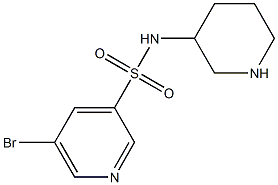 5-broMo-N-(piperidin-3-yl)pyridine-3-sulfonaMide Struktur