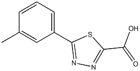 5-M-tolyl-1,3,4-thiadiazole-2-carboxylic acid Struktur