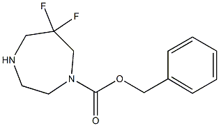 benzyl 6,6-difluoro-1,4-diazepane-1-carboxylate Struktur