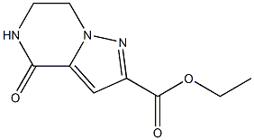 4-Oxo-4,5,6,7-tetrahydro-pyrazolo[1,5-a]pyrazine-2-carboxylic acid ethyl ester Struktur