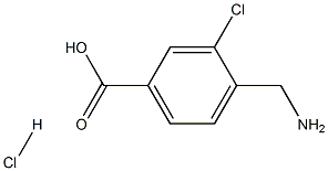 4-AMinoMethyl-3-chlorobenzoic acid hydrochloride Struktur