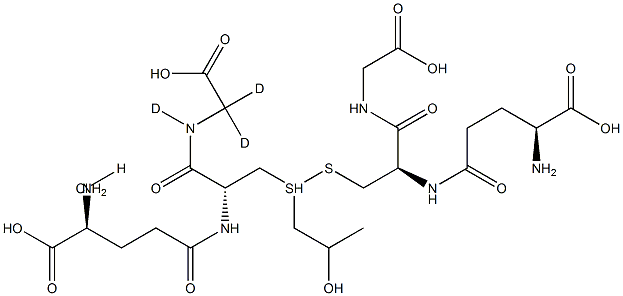 S-(2-Hydroxypropyl)glutathione-d3 Hydrochloride Struktur