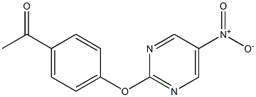 1-(4-(5-nitropyriMidin-2-yloxy)phenyl)ethanone Struktur