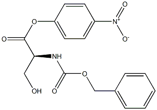 4-Nitrophenyl N-[(benzyloxy)carbonyl]-L-serinate Struktur