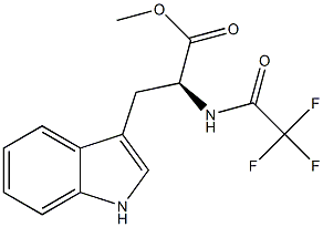 Methyl N-(trifluoroacetyl)tryptophanate Struktur