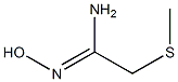 (1Z)-N'-Hydroxy-2-(methylthio)ethanimidamide Struktur