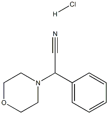 Morpholin-4-yl-phenyl-acetonitrile hydrochloride Struktur