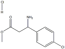 Methyl 3-amino-3-(4-chlorophenyl)propanoate hydrochloride Struktur