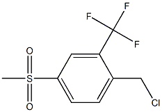 2-(Chloromethyl)-5-(methylsulphonyl)benzotrifluoride Struktur