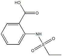 2-[(Ethylsulphonyl)amino]benzoic acid Struktur