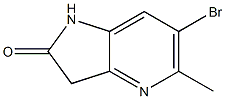 6-broMo-5-Methyl-1H-pyrrolo[3,2-b]pyridin-2(3H)-one Struktur