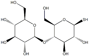 4-O-(b-D-Glucopyranosyl)-b-D-thioglucopyranose Struktur