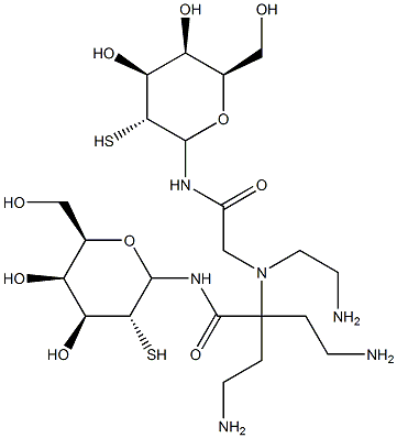 2,2',2''-Triaminotriethylamine-bis(thiogalactopyranosyl acetamide) Struktur