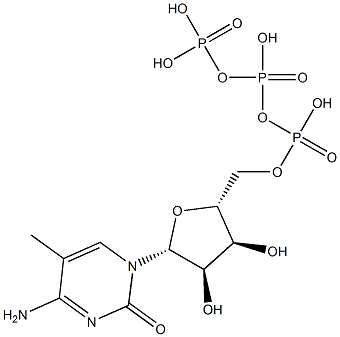 5-Methycytidine-5'-triphosphate. Struktur