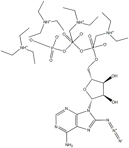 8-Azidoadenosine 5'-triphosphate triethylammonium salt Struktur