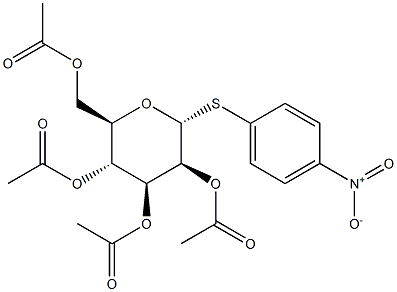 4-Nitrophenyl 2,3,4,6-tetra-O-acetyl-a-D-thiomannopyranoside Struktur