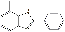 7-methyl-2-phenylindole Struktur