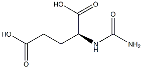 N-carbamoyl-L-glutamic acid Struktur